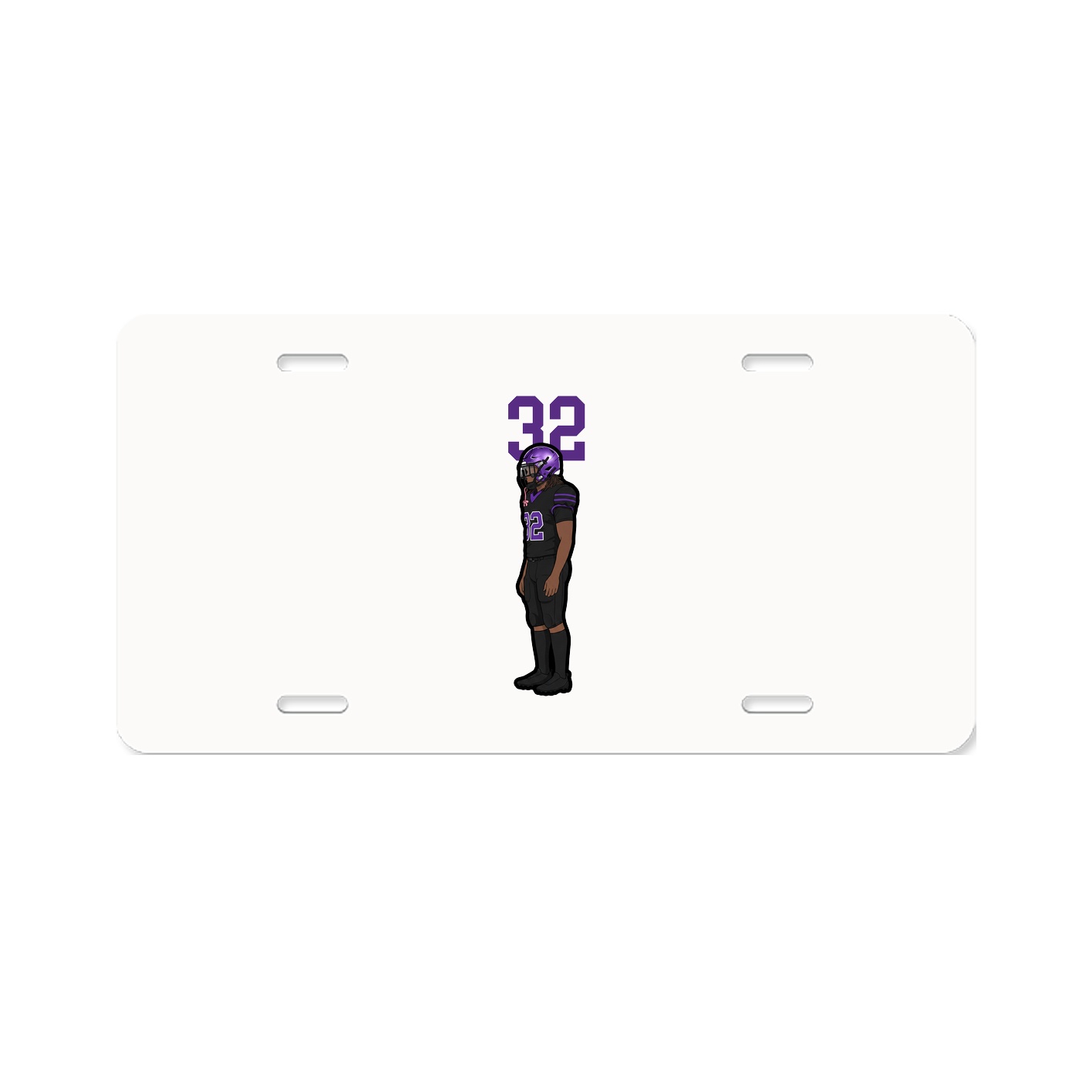 License Plate — Number Top in Classic