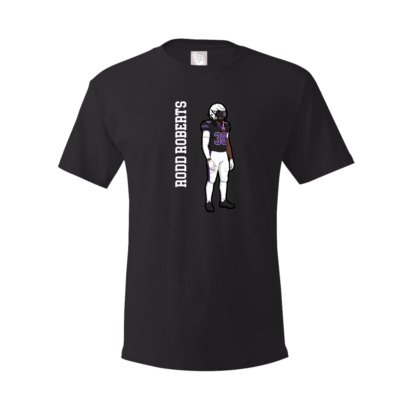 Tee — Name Vertical in Black