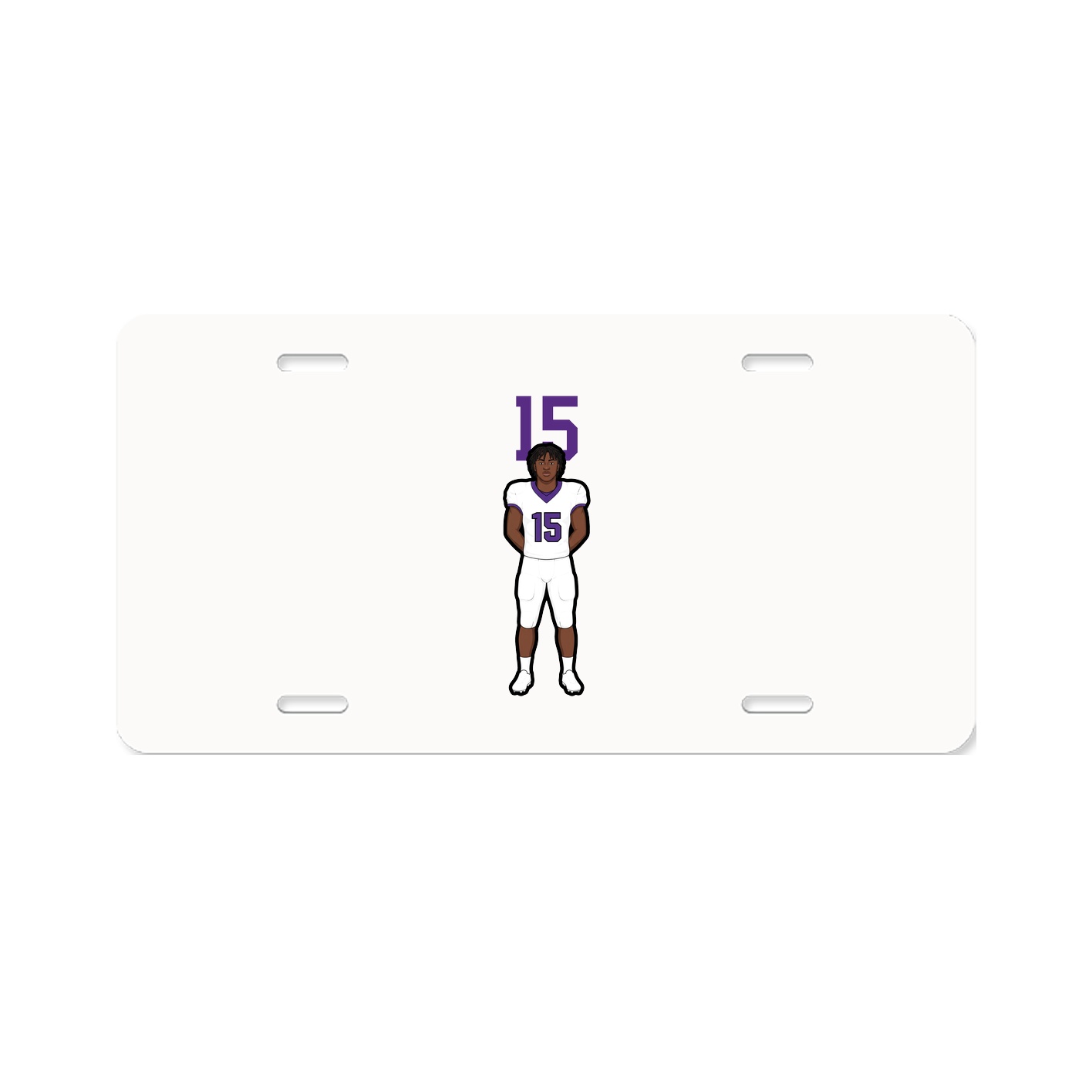 License Plate — Number Top in Classic