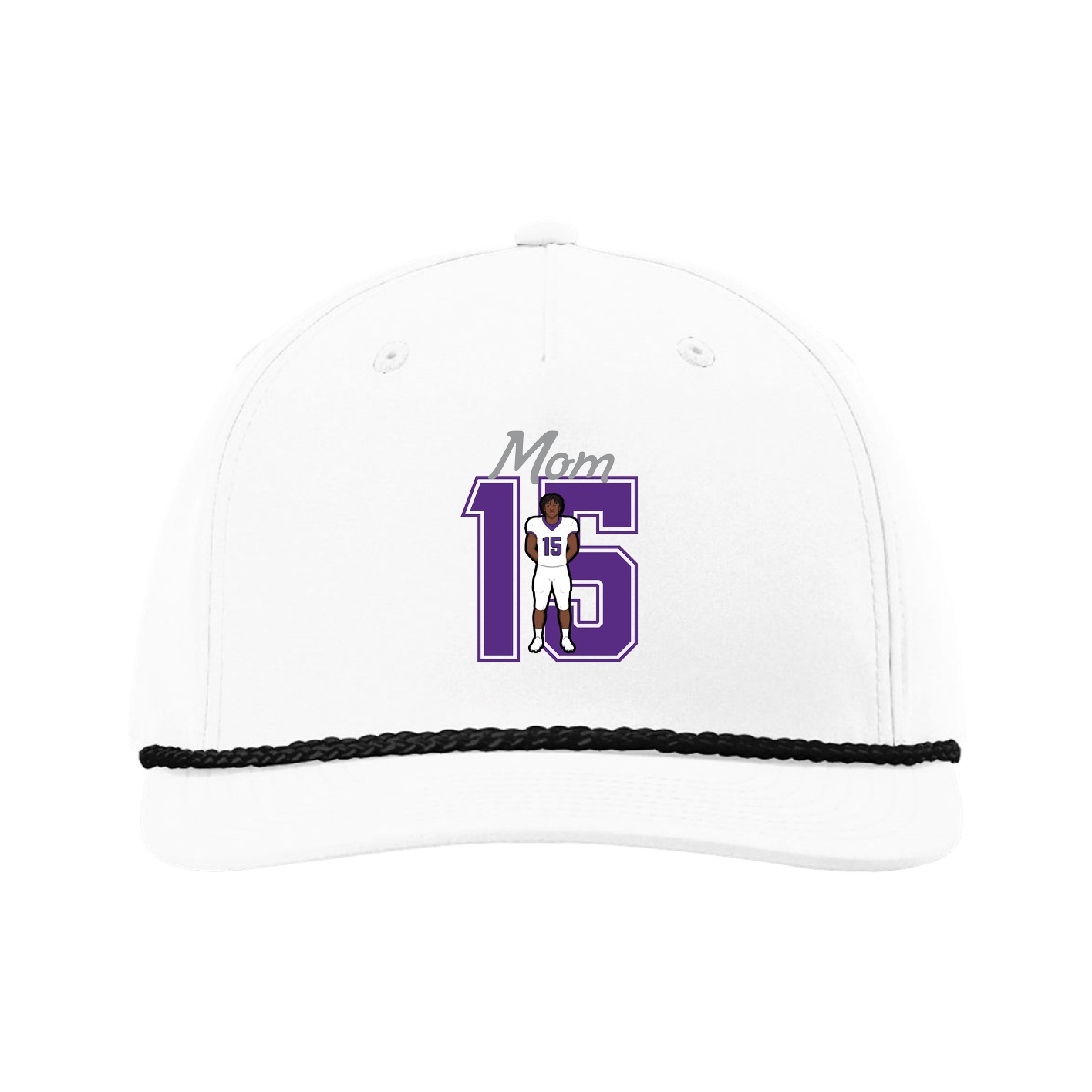 Five-Panel Classic Rope Cap — Mothers Day Shirsey in White