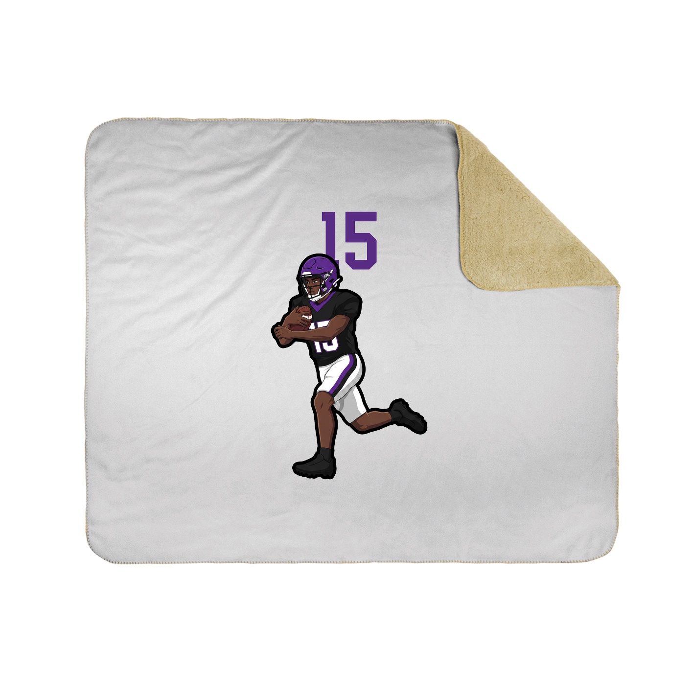 Throw Blanket — Number Top in White