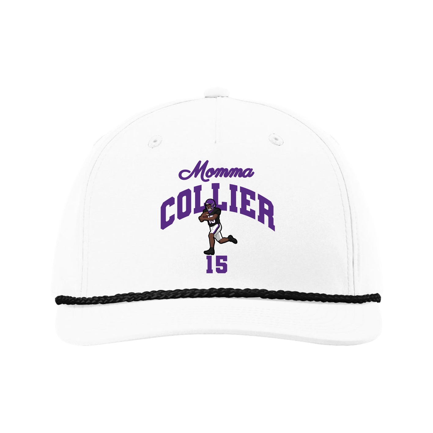 Five-Panel Classic Rope Cap — Mothers Day Arch in White