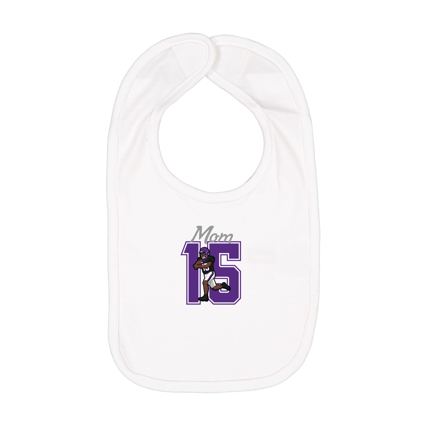 Infant Bib — Mothers Day Shirsey in White