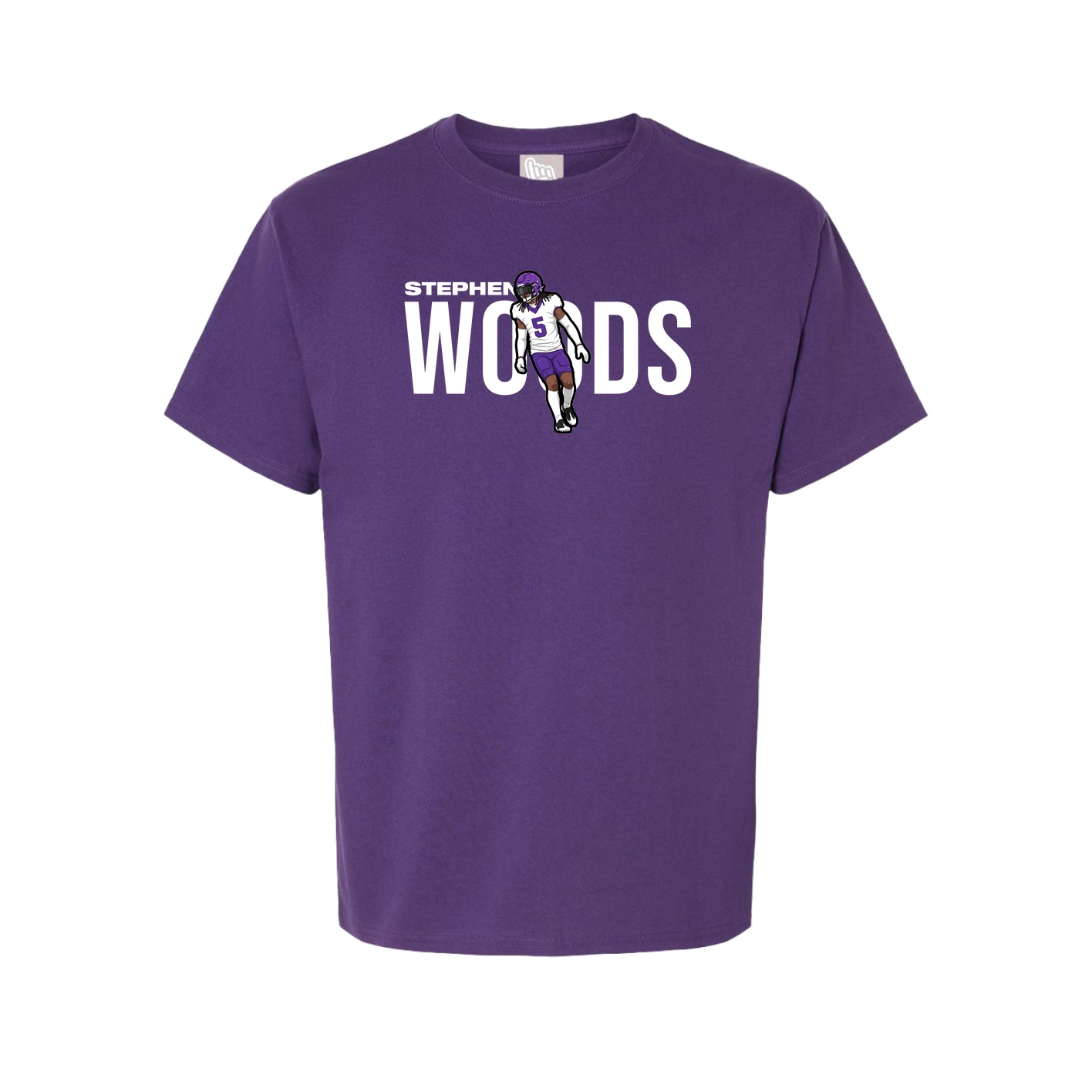 Youth Tee — Player Name in Purple
