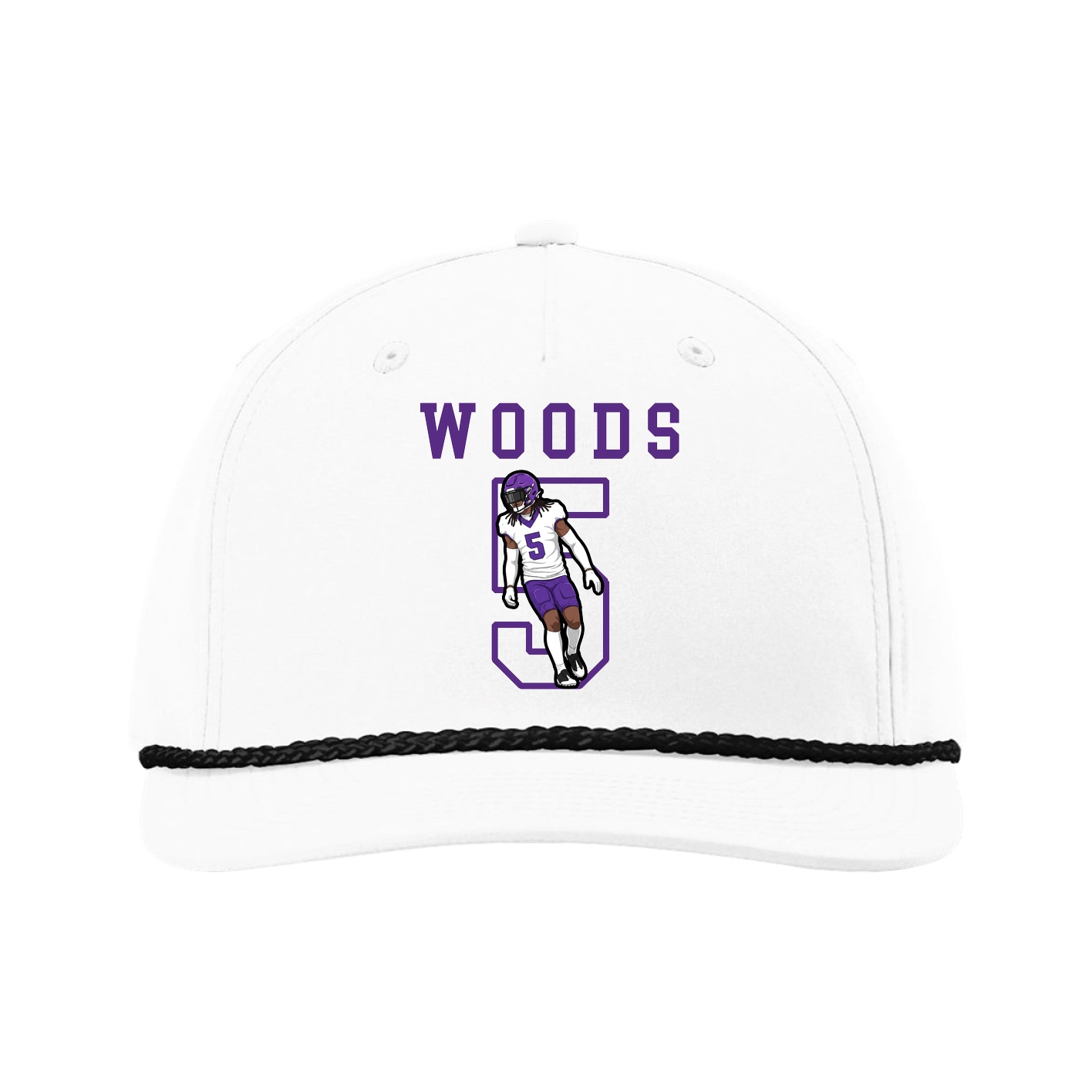 Five-Panel Classic Rope Cap — Shirsey in White