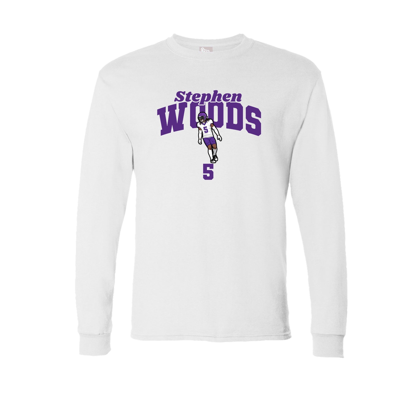 Long Sleeve Tee — Signature Arch in White