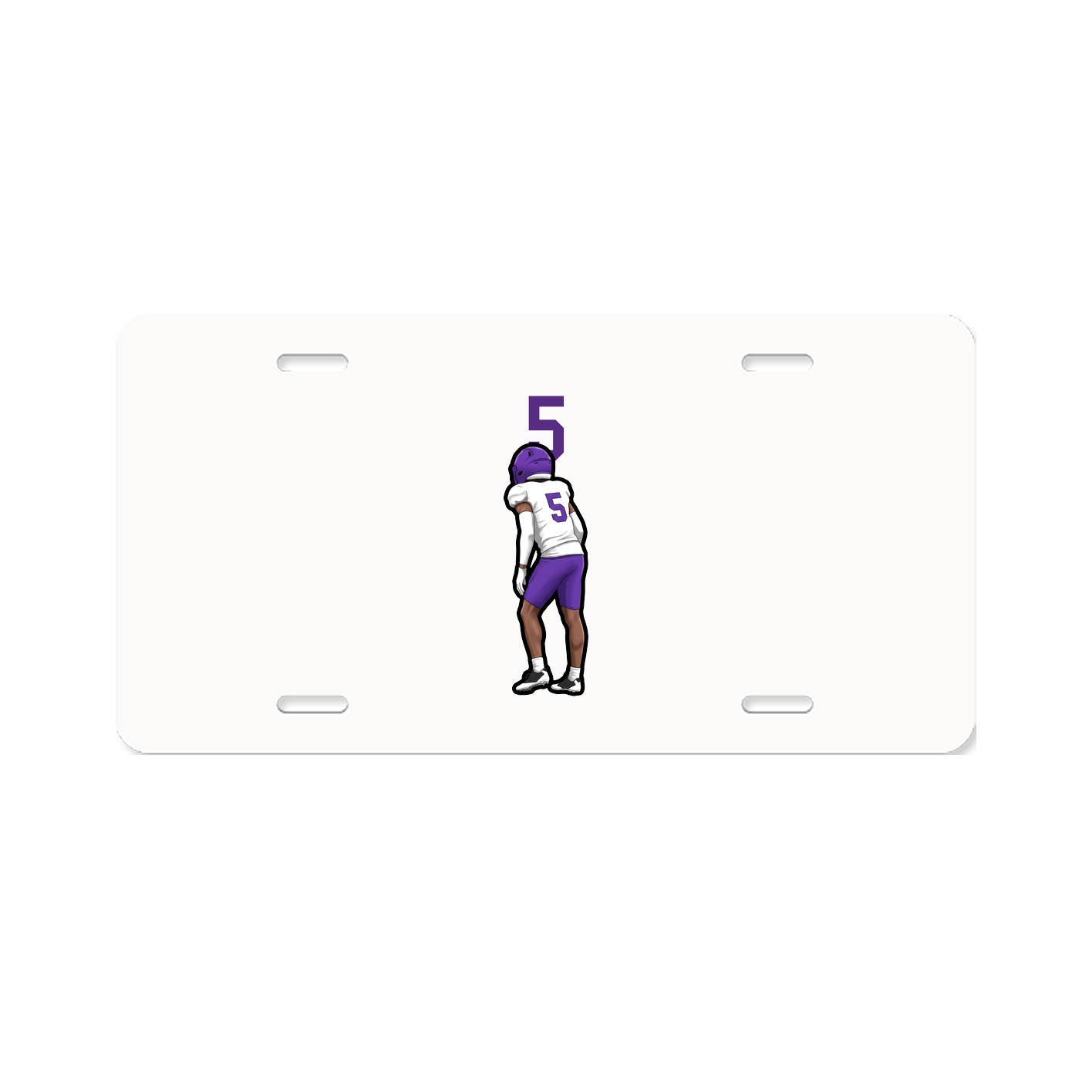 License Plate — Number Top in Classic