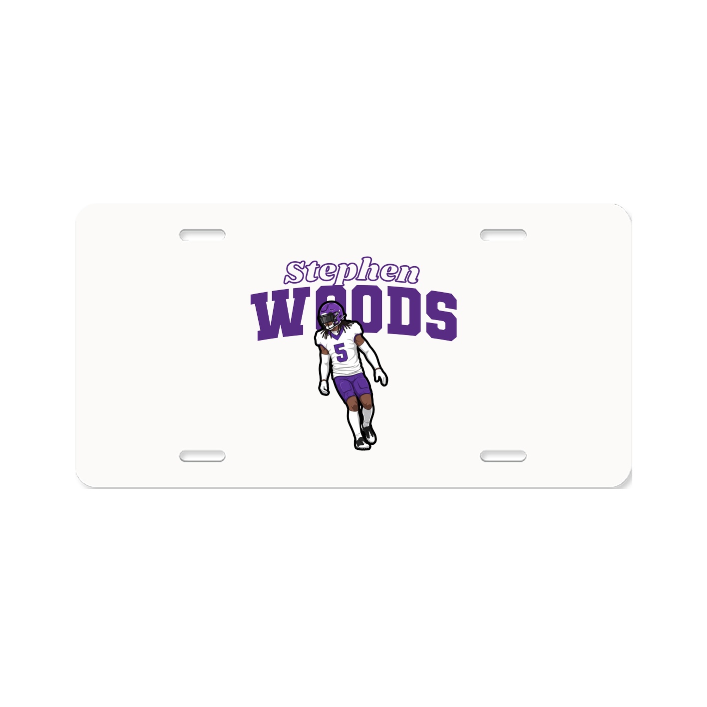 License Plate — Name Arch in Classic