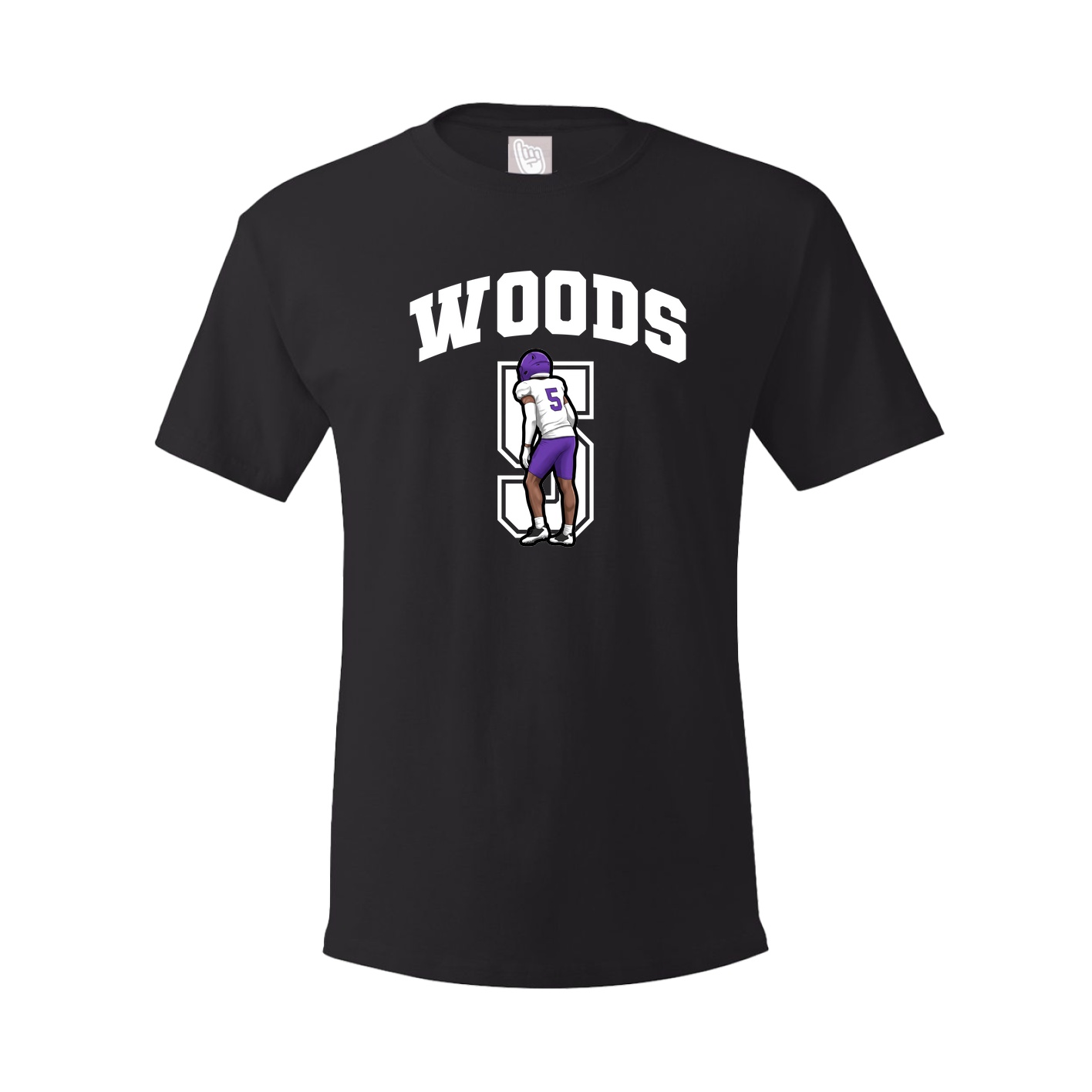 Youth Tee — Number in Black