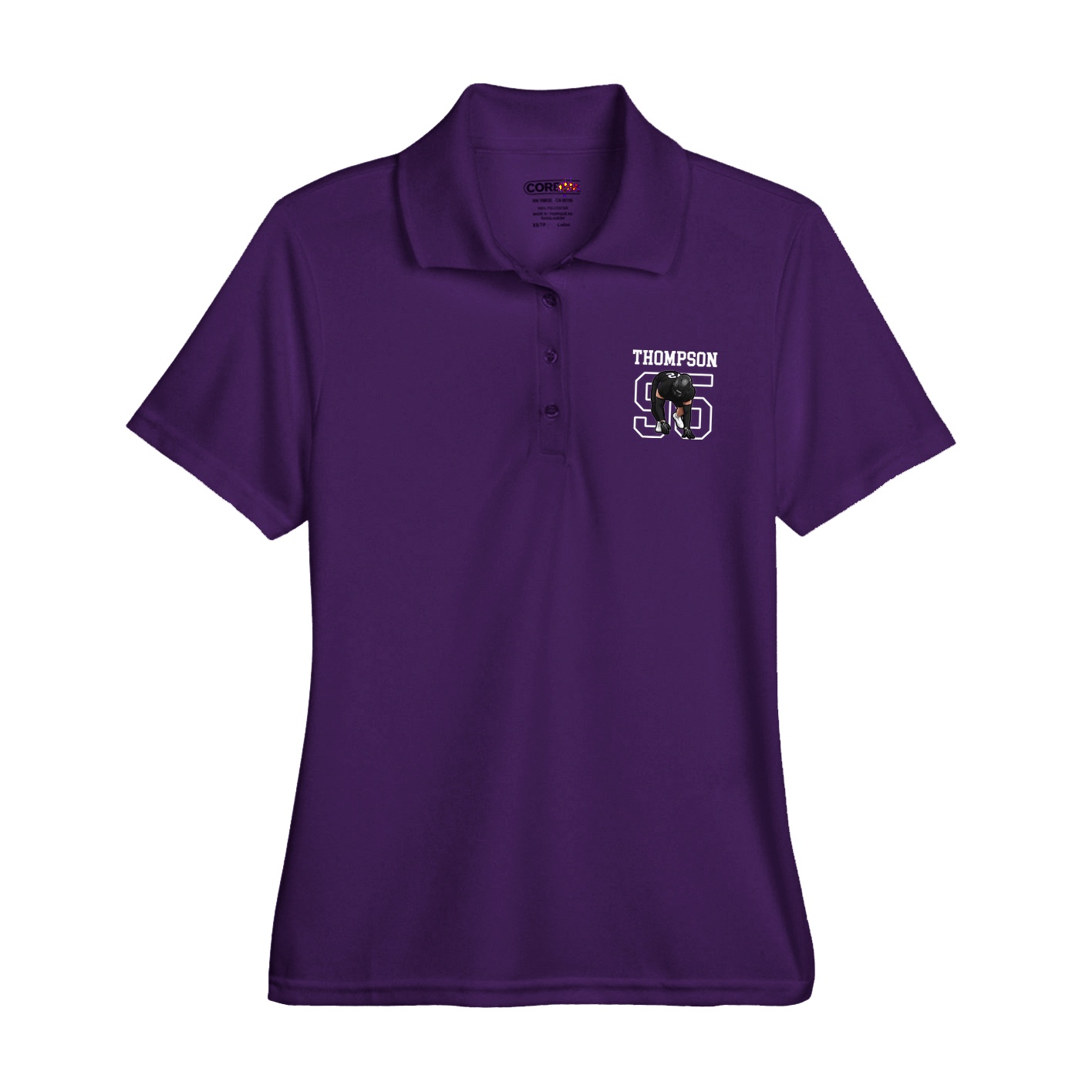 Womens Performance Polo — Shirsey in Purple