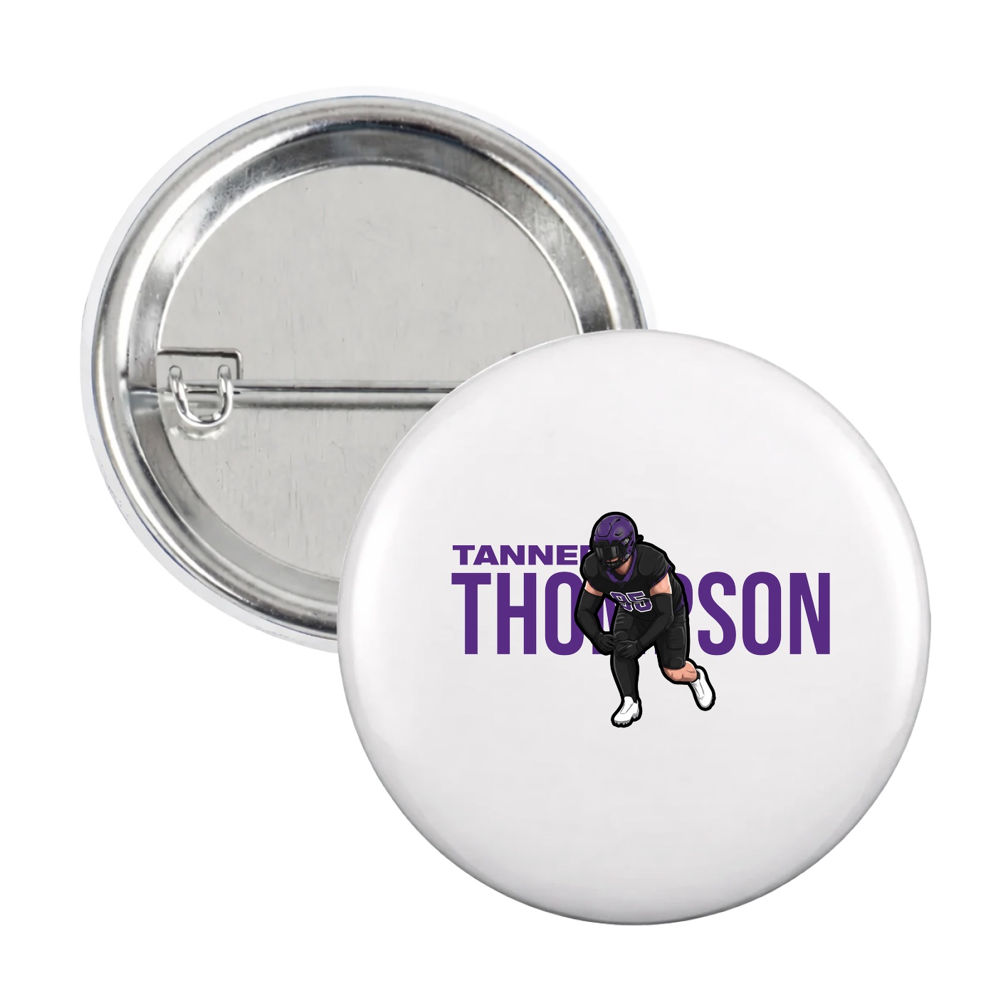 Game Day Button — Player Name in White