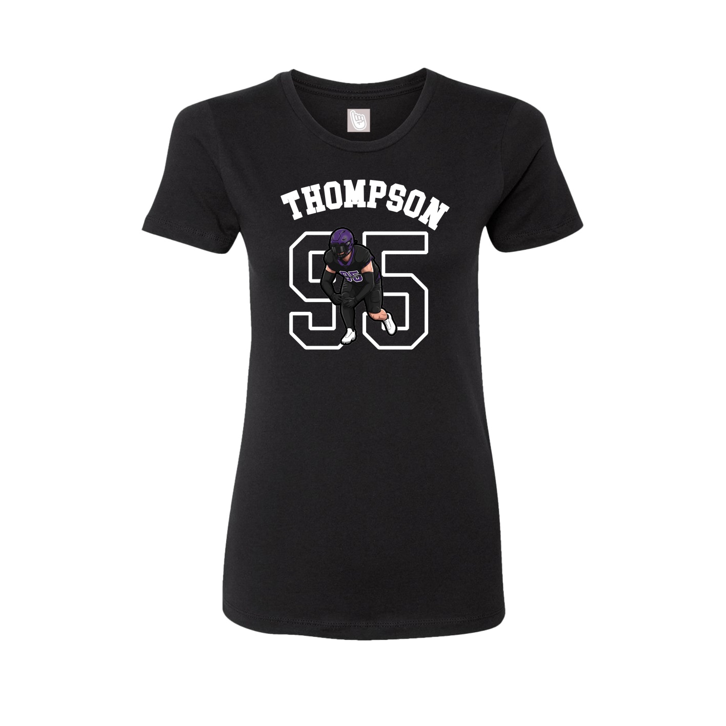 Fitted Women's Tee — Shirsey Arch in Black
