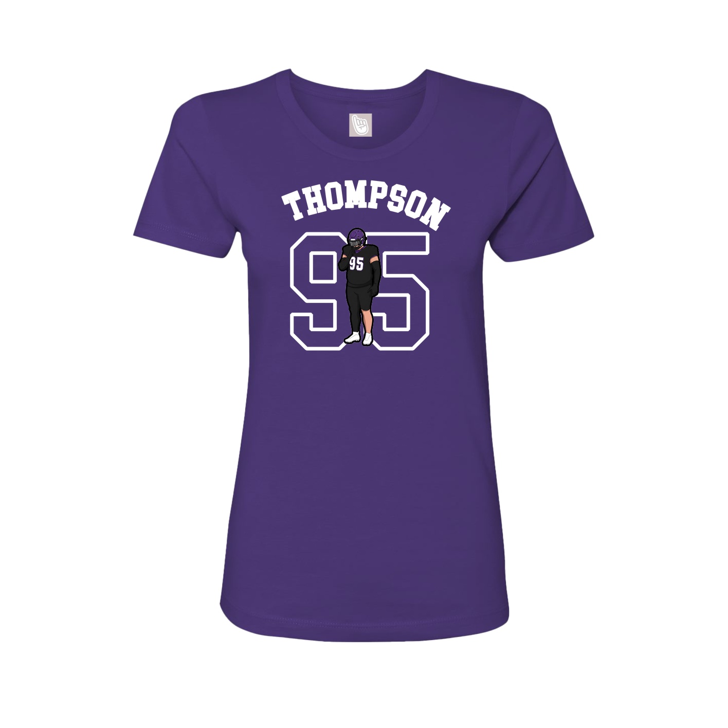 Fitted Women's Tee — Shirsey Arch in Purple