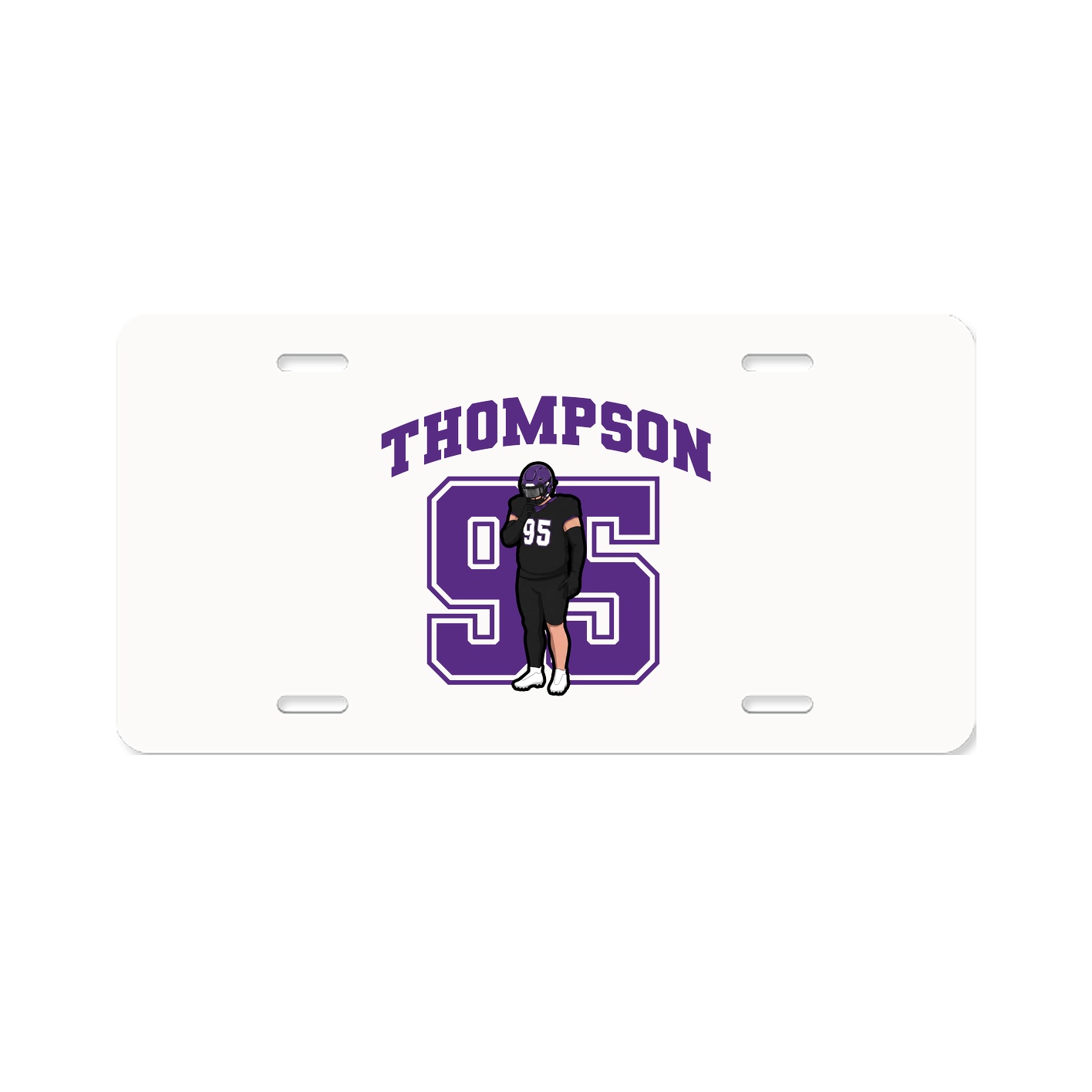License Plate — Number in Classic