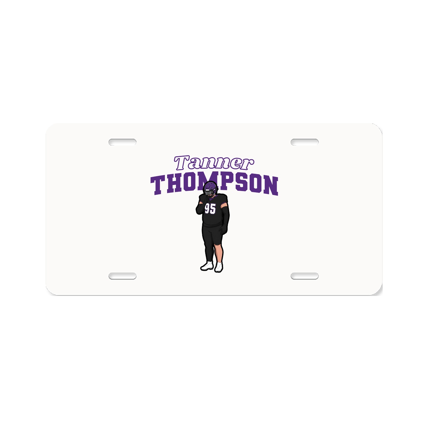 License Plate — Name Arch in Classic