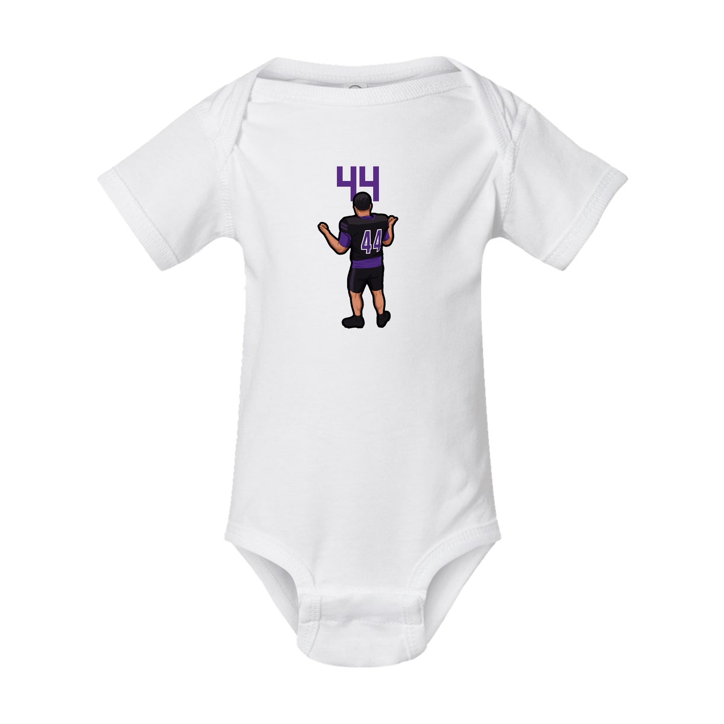 Baby Onesie — Number Top in White