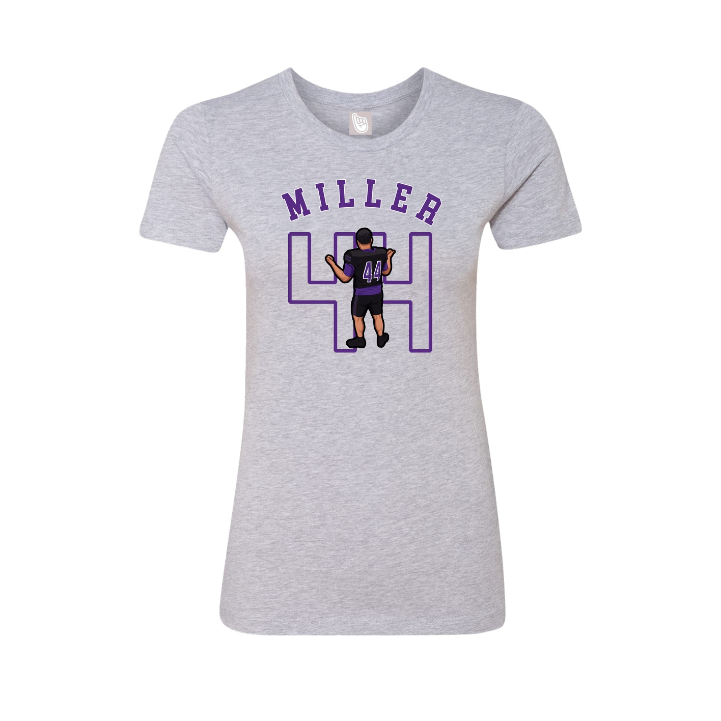 Fitted Women's Tee — Shirsey Arch in Grey