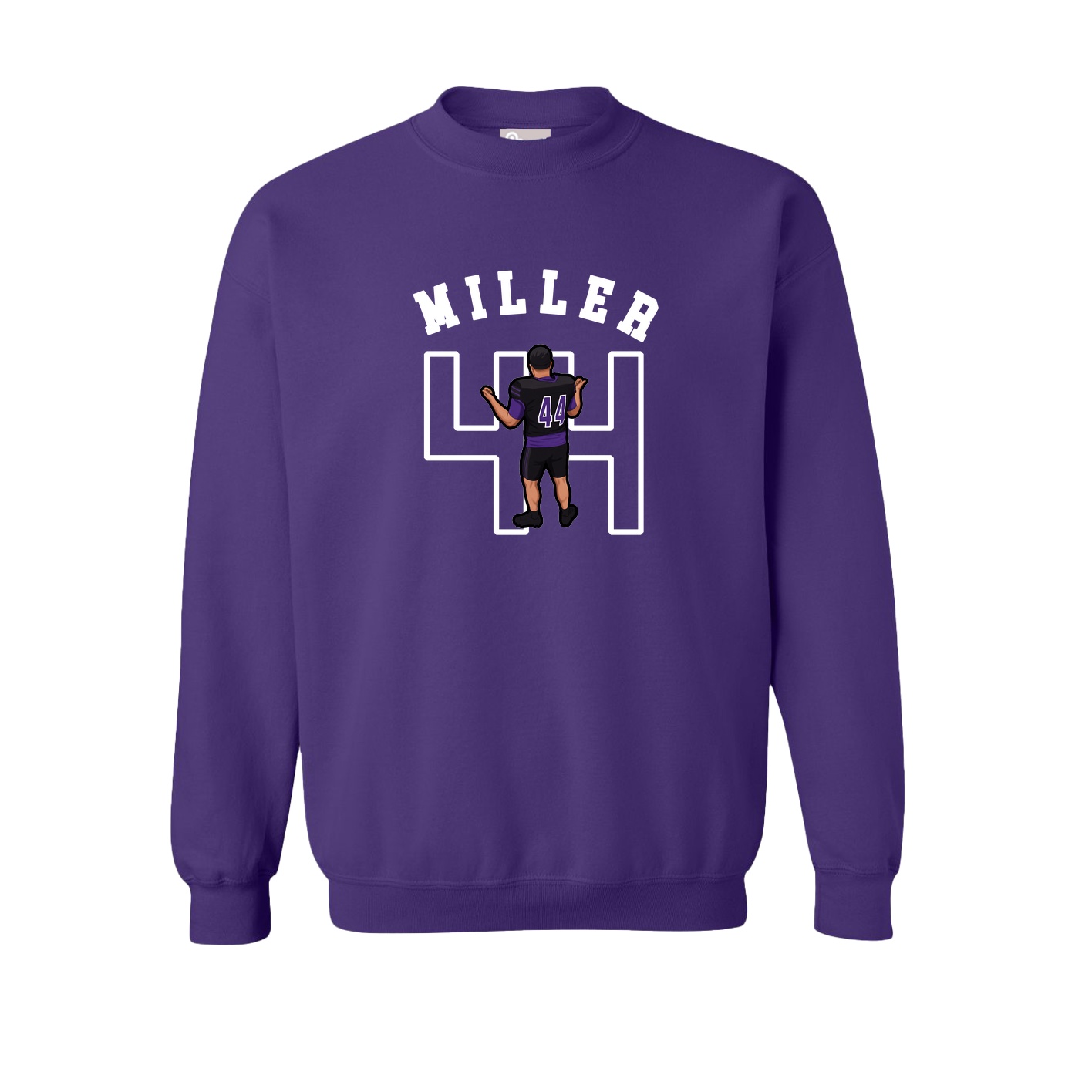 Fleece Crew — Shirsey Arch in Purple