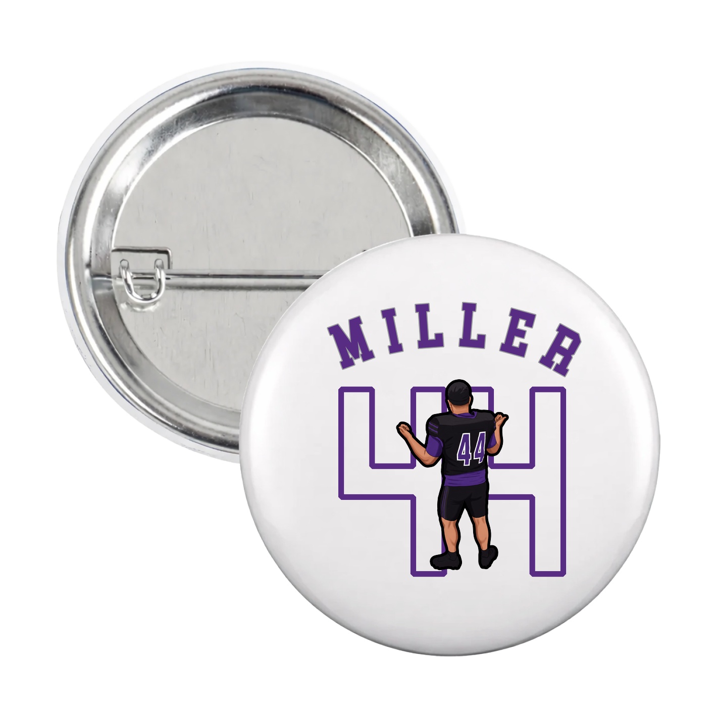 Game Day Button — Shirsey Arch in White