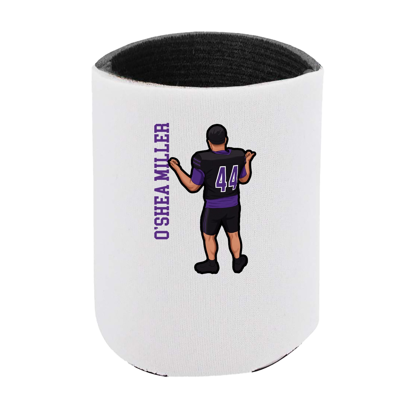 Can Holder — Name Vertical in White