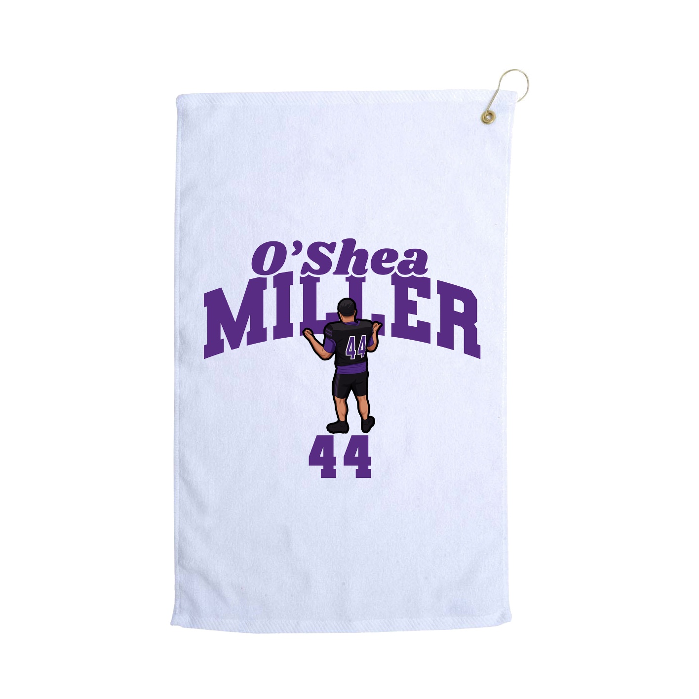 Golf Towel — Signature Arch in White