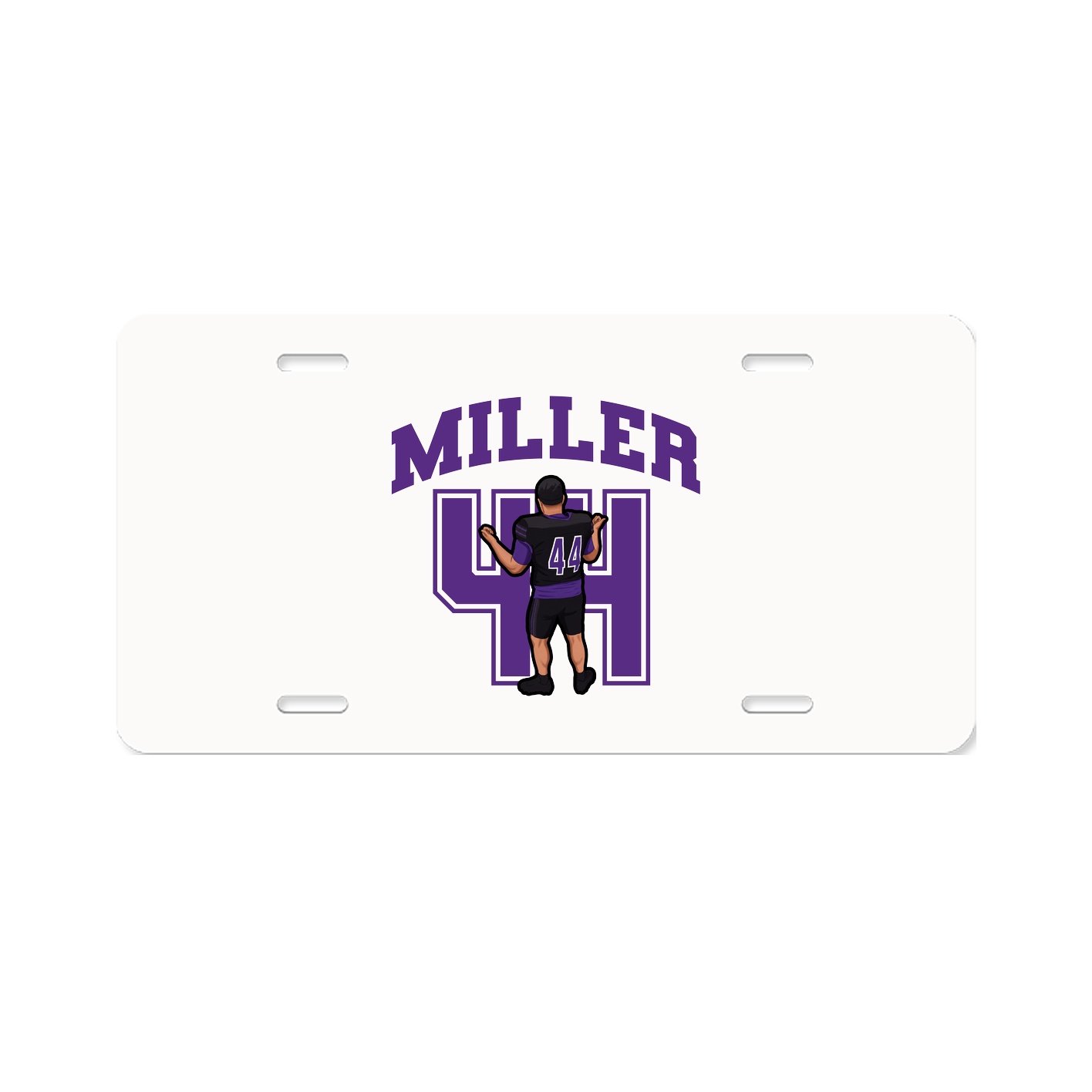 License Plate — Number in Classic