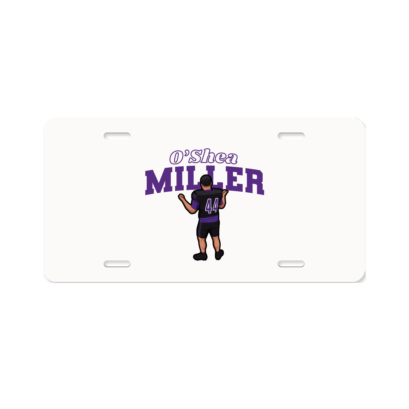 License Plate — Name Arch in Classic