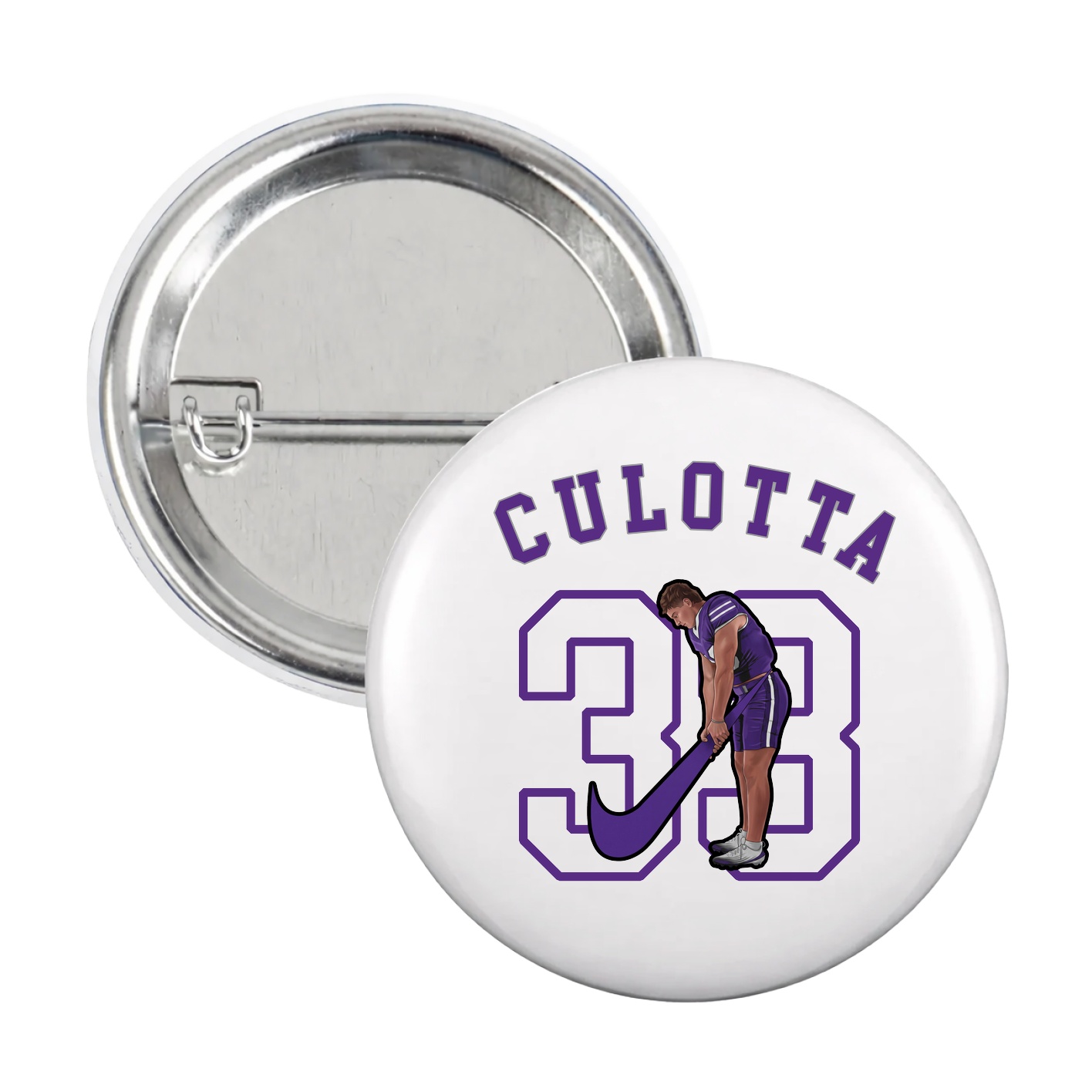 Game Day Button — Shirsey Arch in White