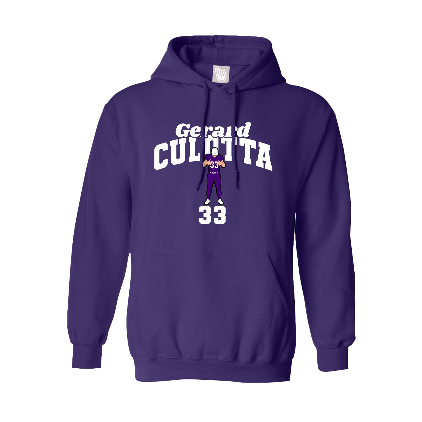 Hoodie — Signature Arch in Purple