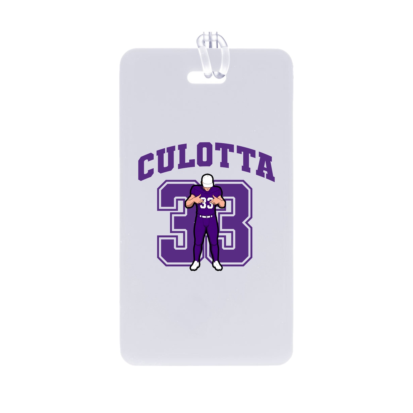 Bag Tag — Number in Classic