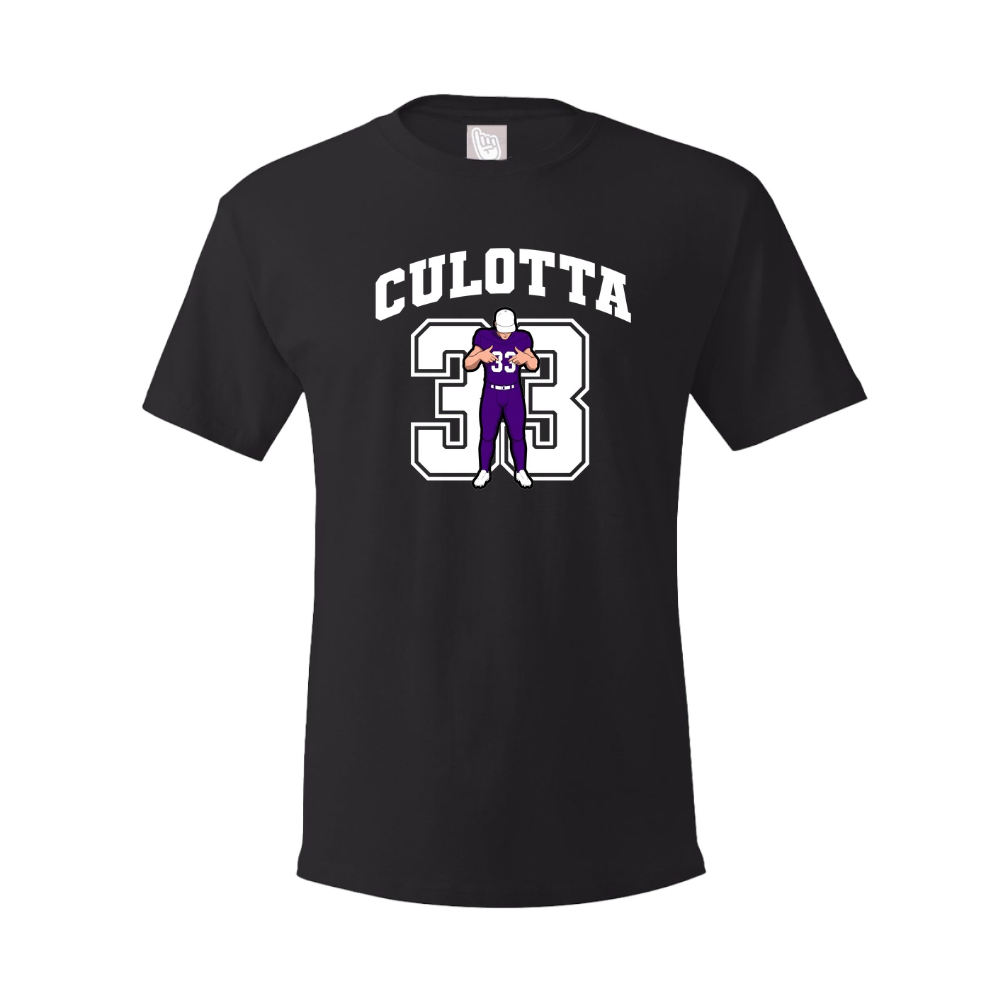 Youth Tee — Number in Black