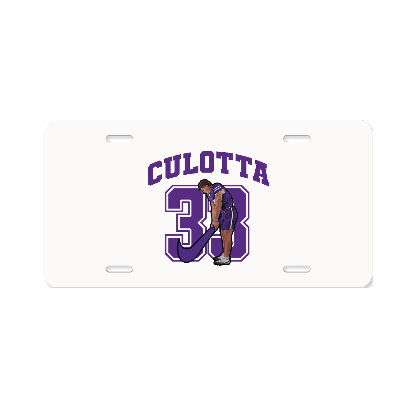 License Plate — Number in Classic