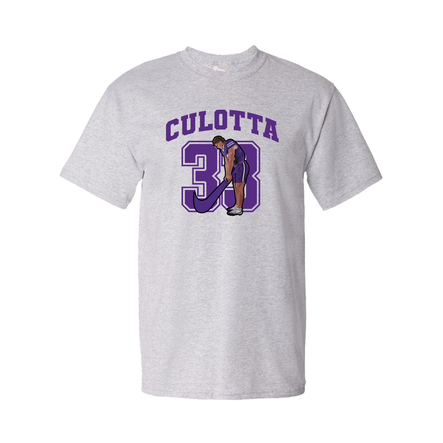 Youth Tee — Number in Grey