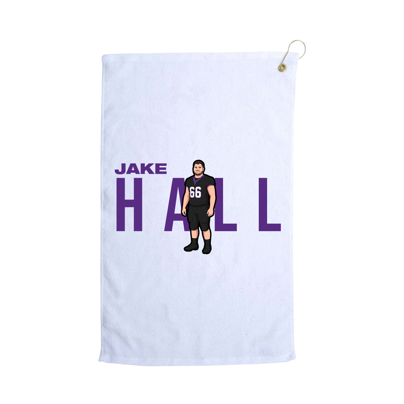 Golf Towel — Player Name in White