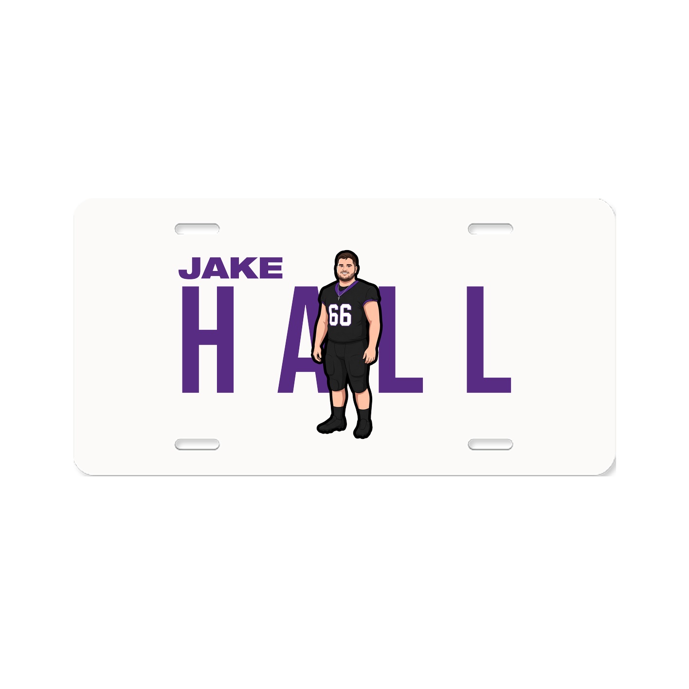 License Plate — Player Name in Classic