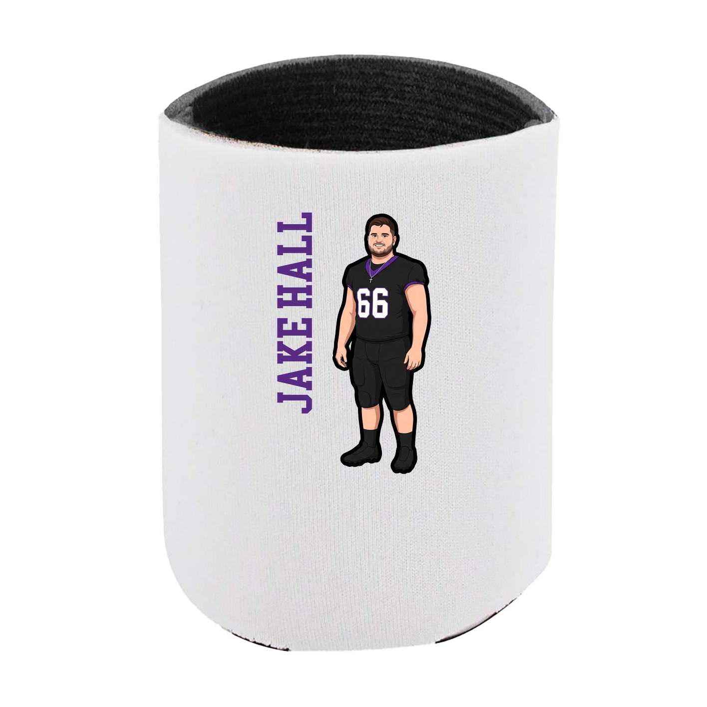 Can Holder — Name Vertical in White