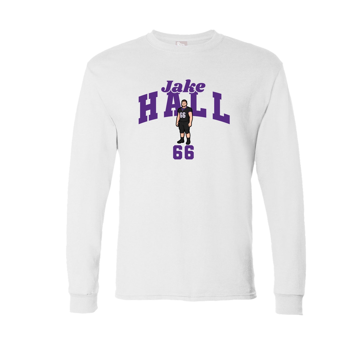 Long Sleeve Tee — Signature Arch in White