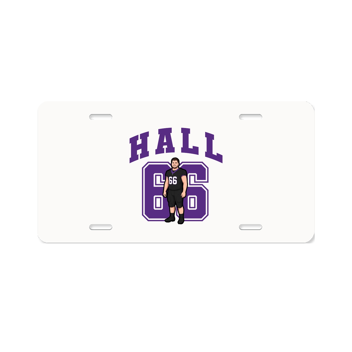 License Plate — Number in Classic