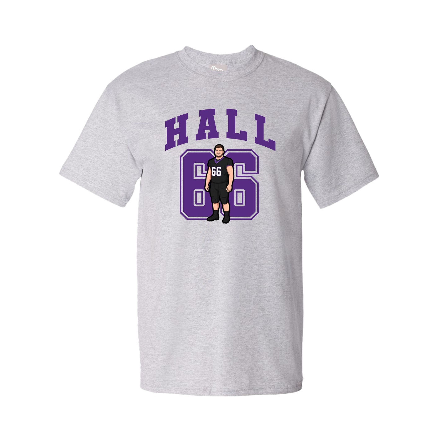 Youth Tee — Number in Grey