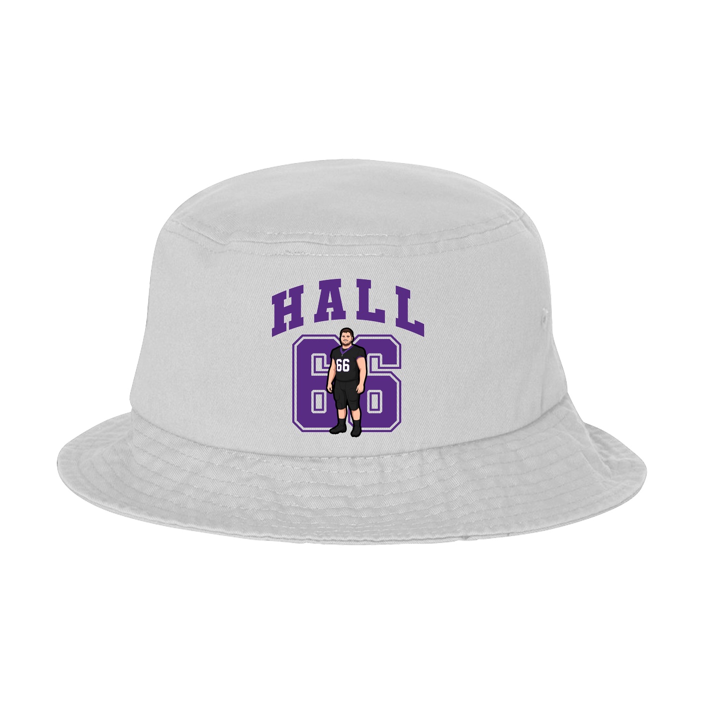 Bucket Cap — Number in White