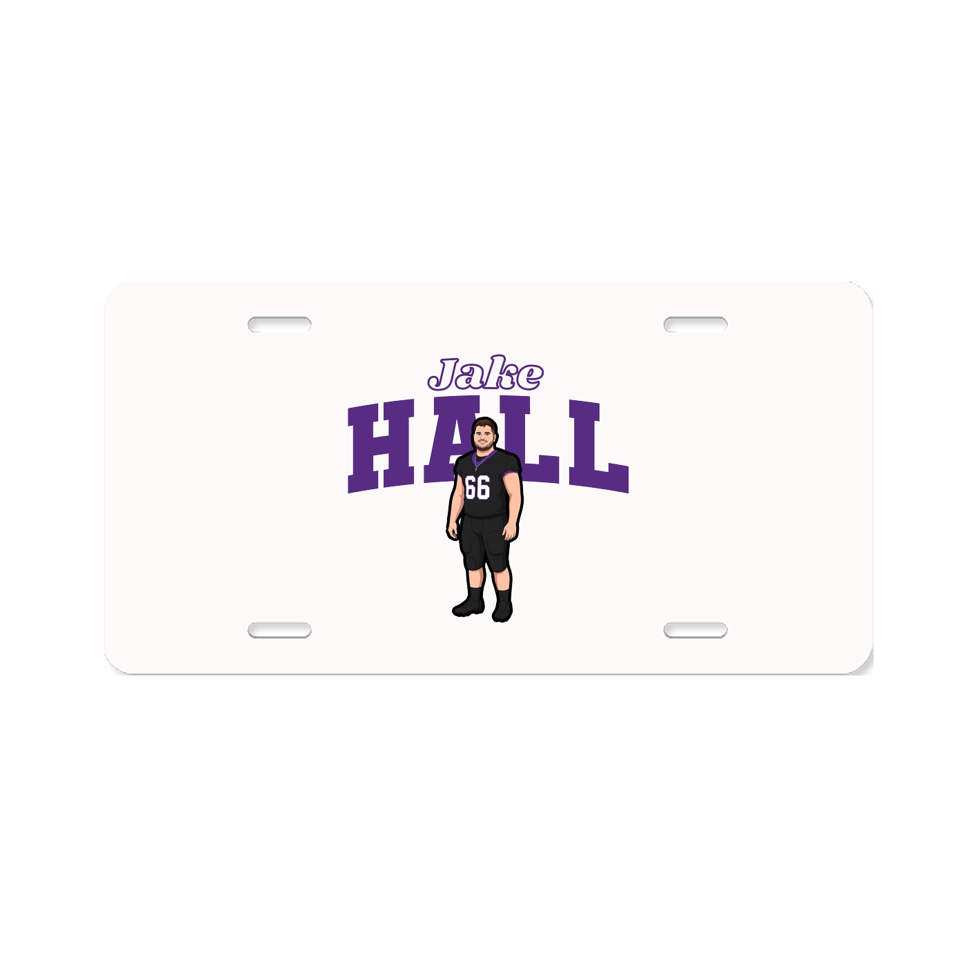 License Plate — Name Arch in Classic