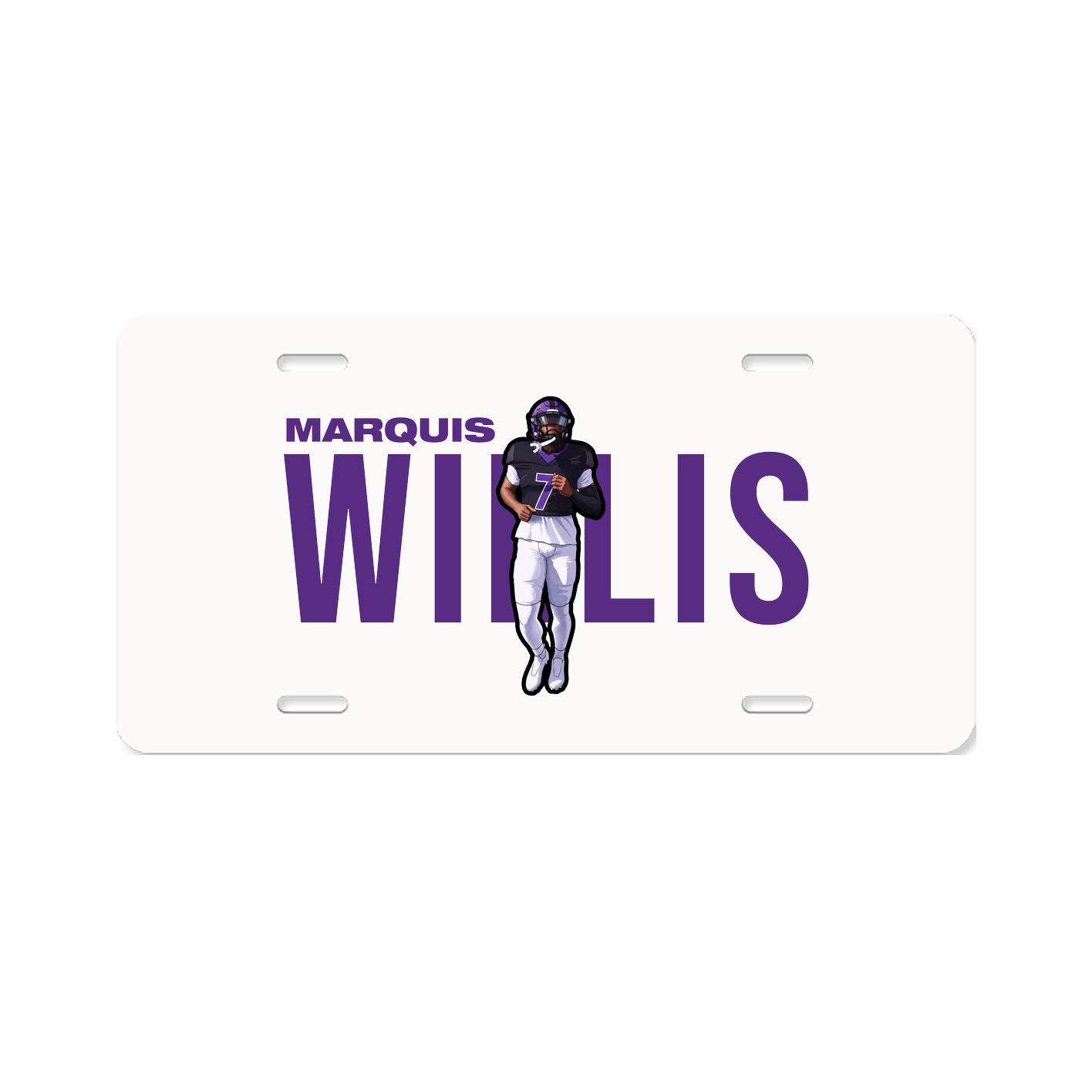 License Plate — Player Name in Classic