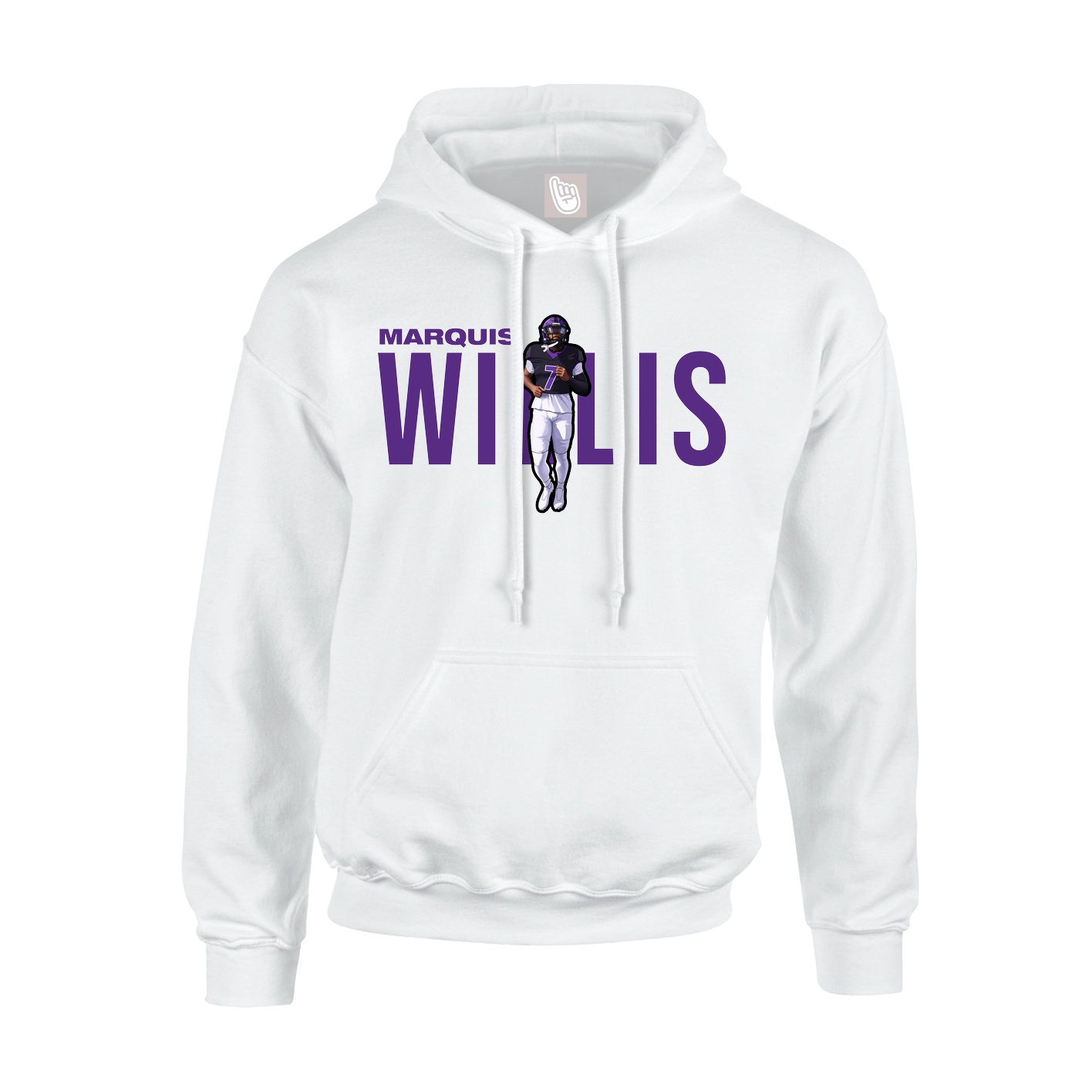 Hoodie — Player Name in White