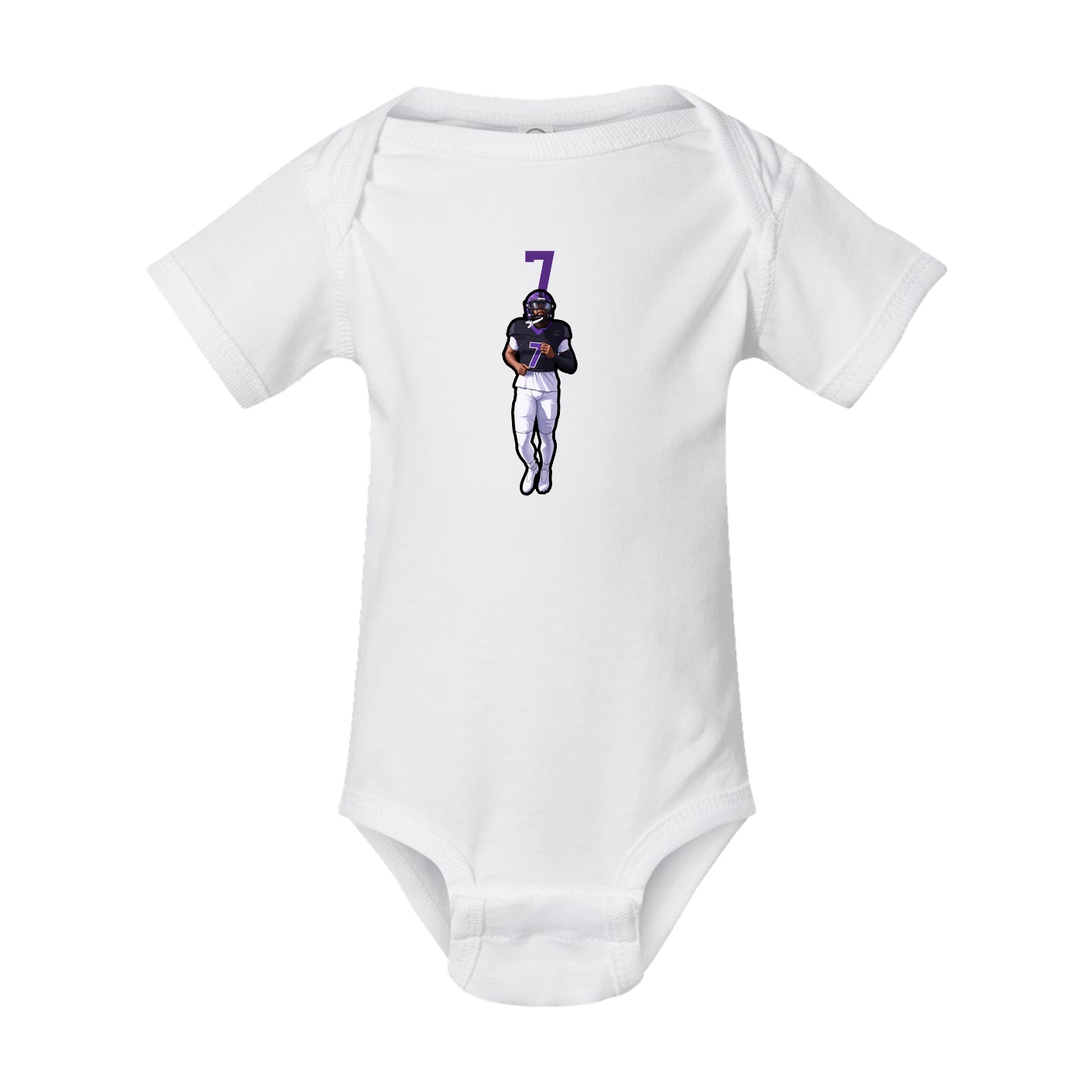Baby Onesie — Number Top in White