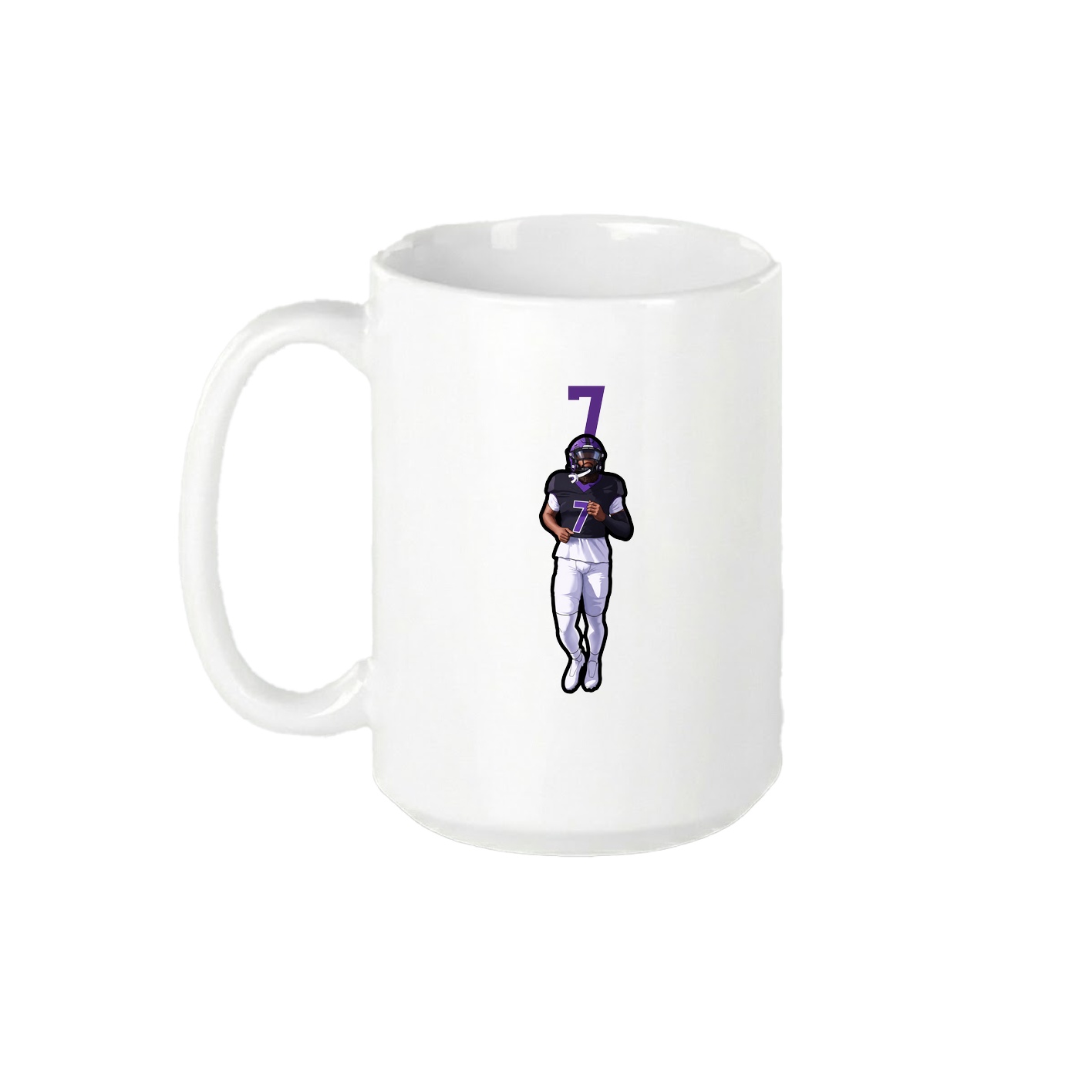 15oz Coffee Mug — Number Top in White