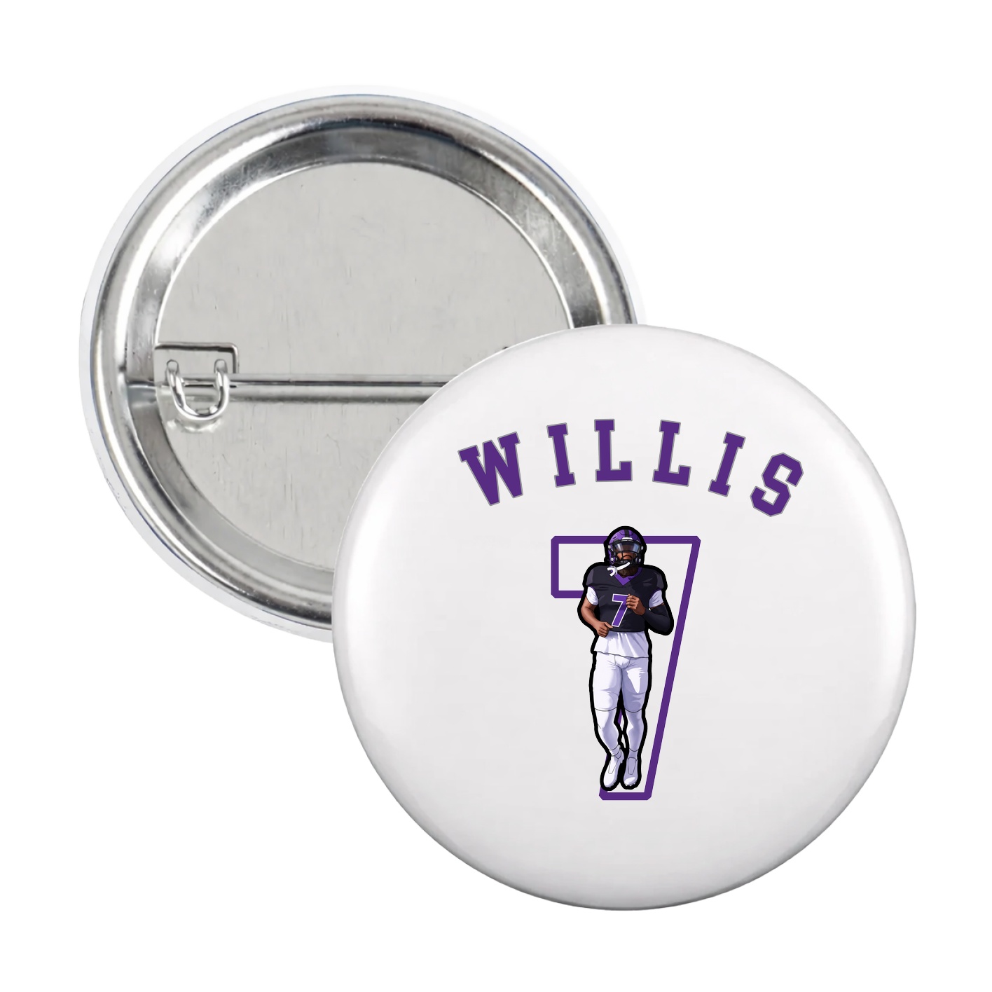 Game Day Button — Shirsey Arch in White