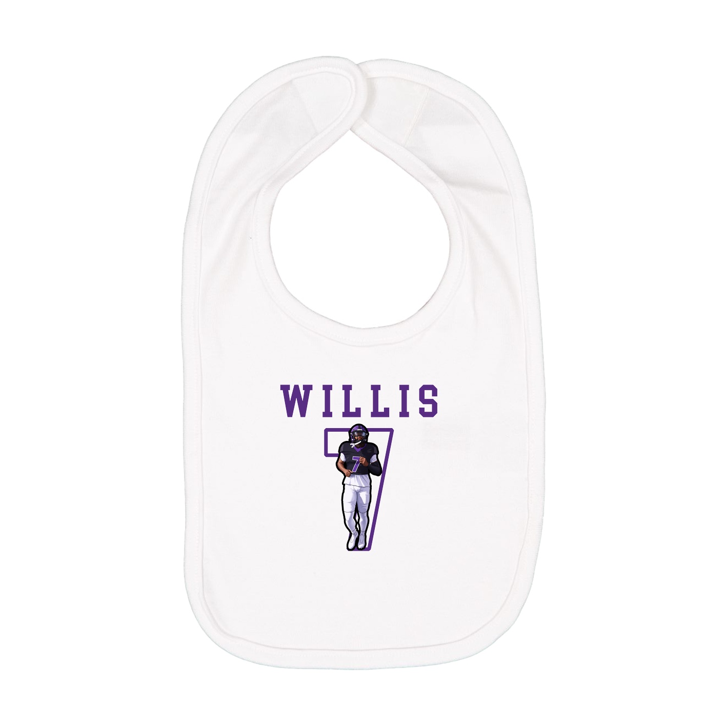 Infant Bib — Shirsey in White