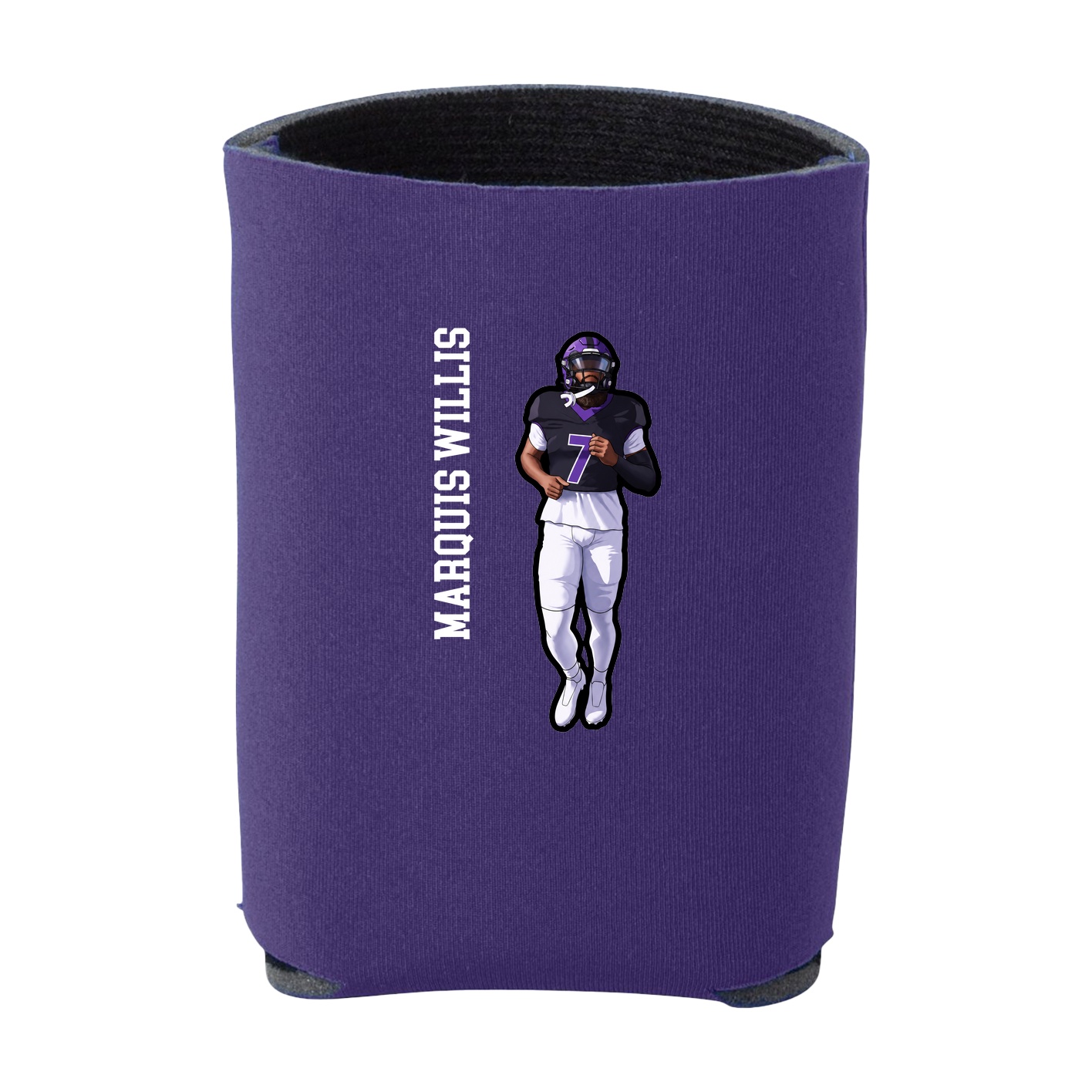 Can Holder — Name Vertical in Purple