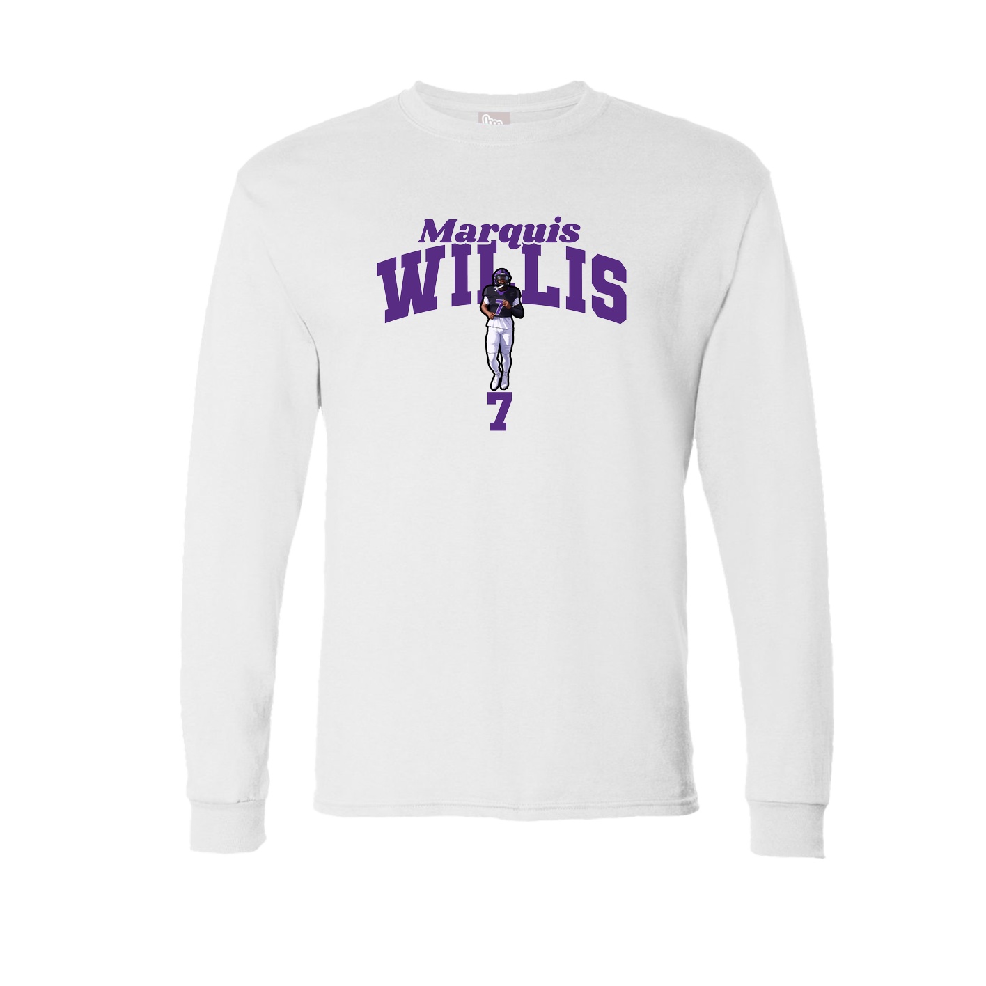 Long Sleeve Tee — Signature Arch in White