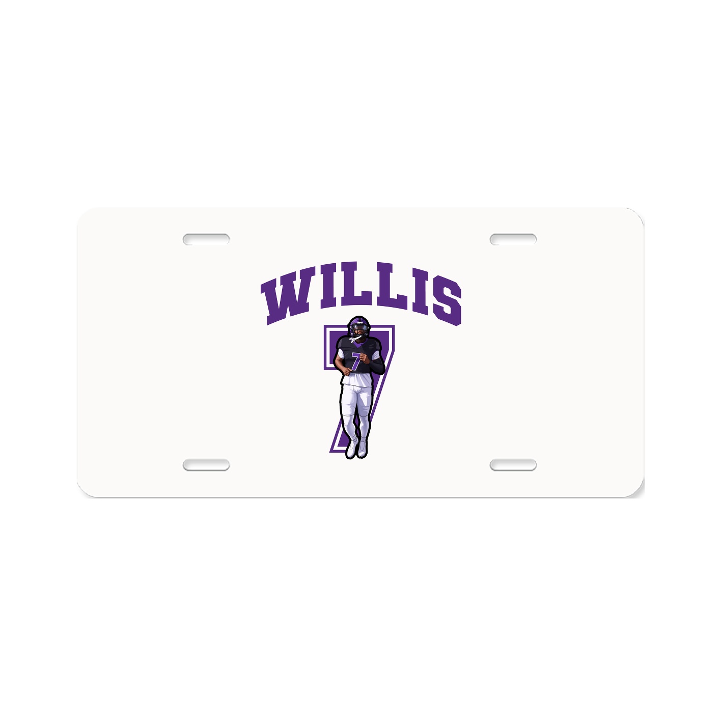 License Plate — Number in Classic